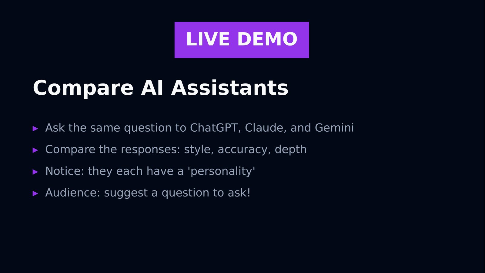 AI Demystified: Understanding LLMs and Their Impact — slide 11 of 34
